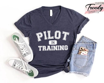Flight School Shirt, Pilot in Training Shirt, Gift for Pilot, Aviation Student Shirt, Pilot Graduation Gift, Future Pilot Shirt, Aviator Tee