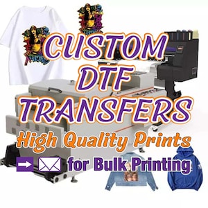 DTF Transfers, DTF Prints, Custom Dtf Transfers Ready For Press,Full Color Bulk Wholesale DTF Print For T-Shirt Heat Transfer,Dtf Gang Sheet