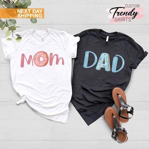Mom Dad Donut Shirt, Donut Birthday Shirt, Donut Family Shirt, Funny Donut Gifts, Donut Mom Shirt,Donut Dad Shirt,Donut Theme Birthday Party