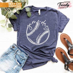 Game Day Baseball Shirt, Softball Player Gifts, Game Day Softball, Baseball Shirts for Women, Softball Mom Shirt, Softball Gifts for Parents