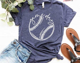 Game Day Baseball Shirt, Softball Player Gifts, Game Day Softball, Baseball Shirts for Women, Softball Mom Shirt, Softball Gifts for Parents