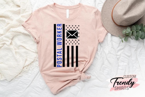 USA Flag Postal Worker Shirt, Mailman Gift, Mail Lady Shirt, Mail Lady Gift, Post Office Shirts, American Postal Worker, Post Office Worker