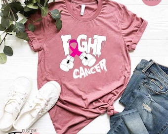 Breast Cancer Support Squad Shirt, Fight Breast Cancer Shirt, Cancer Survivor Gift, Cancer Warrior T-Shirt, Breast Cancer Awareness Shirt