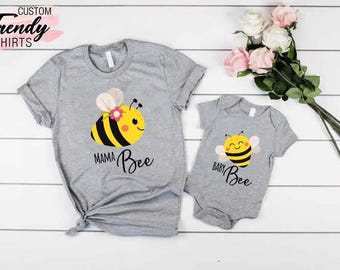 New Mom Gift, Mommy and Baby Matching Family Set, Mothers Day Gifts, Mama Bee, Mother's day Shirt, Baby Bee T-Shirt, Mother's Day Gift Ideas
