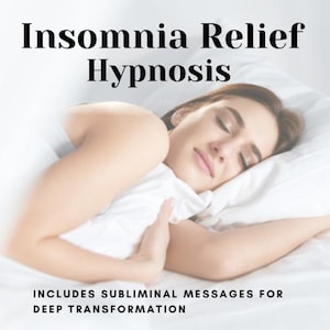 Insomnia Relief Hypnosis Audio 30 minute instant download sleep induction subliminal messages for deep rest guided sleep meditation download