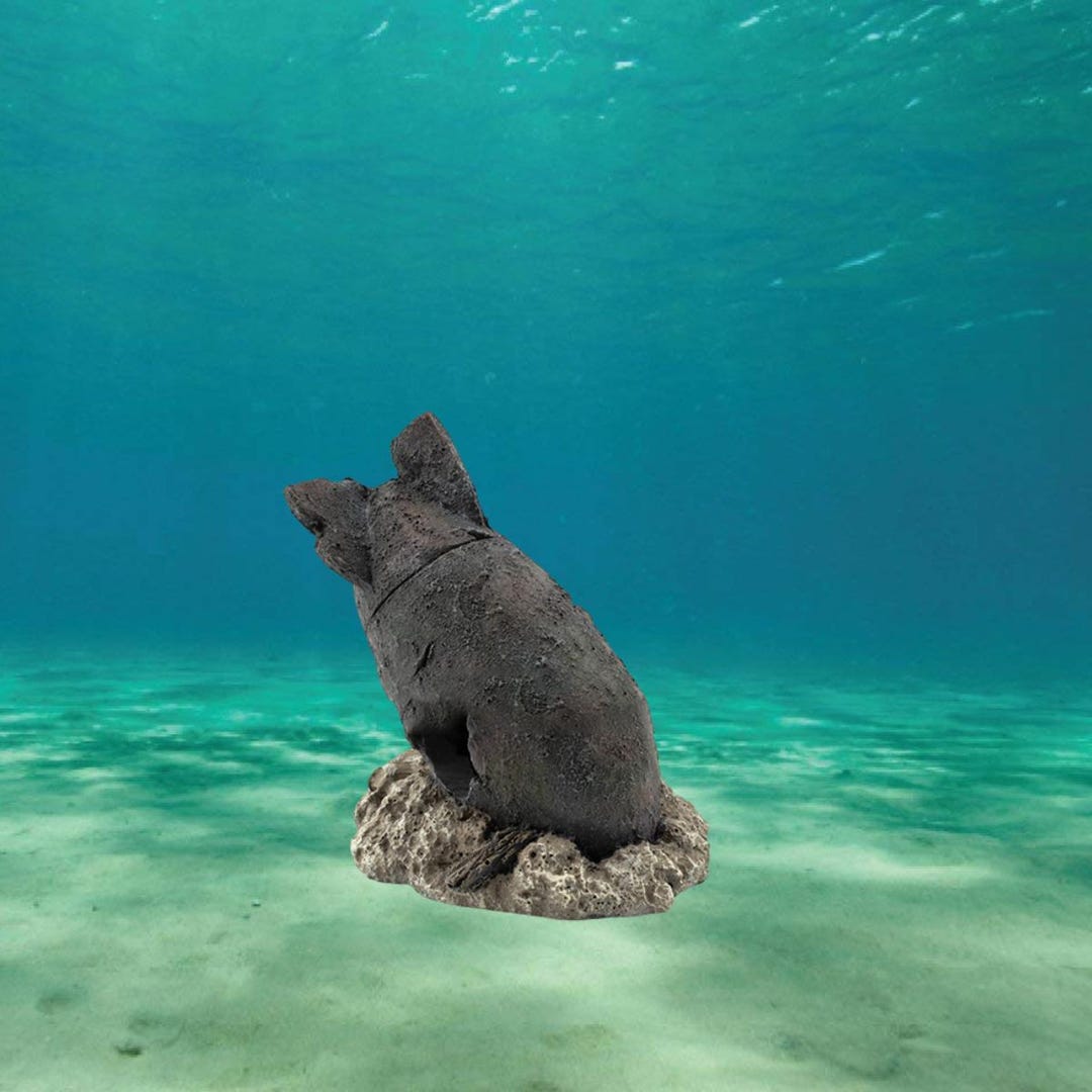 Crashed Rocket Shipwreck Decoration Fish Tank Decor, Aquarium Rocks ...