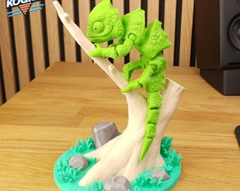 Gelenk Flexi Chamäleon-Szene: 3D Print-in-Ort Design (Digitaler Download)