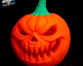 3D Printed Pumpkin Lantern STL Files – Spooky Halloween Decor, Glowing Pumpkin Candle Holder