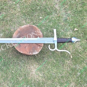The Doge Sword,39&quot; Overall,Hand forged full tang ,Spring steel blade with Genuine Leather Scabbard
