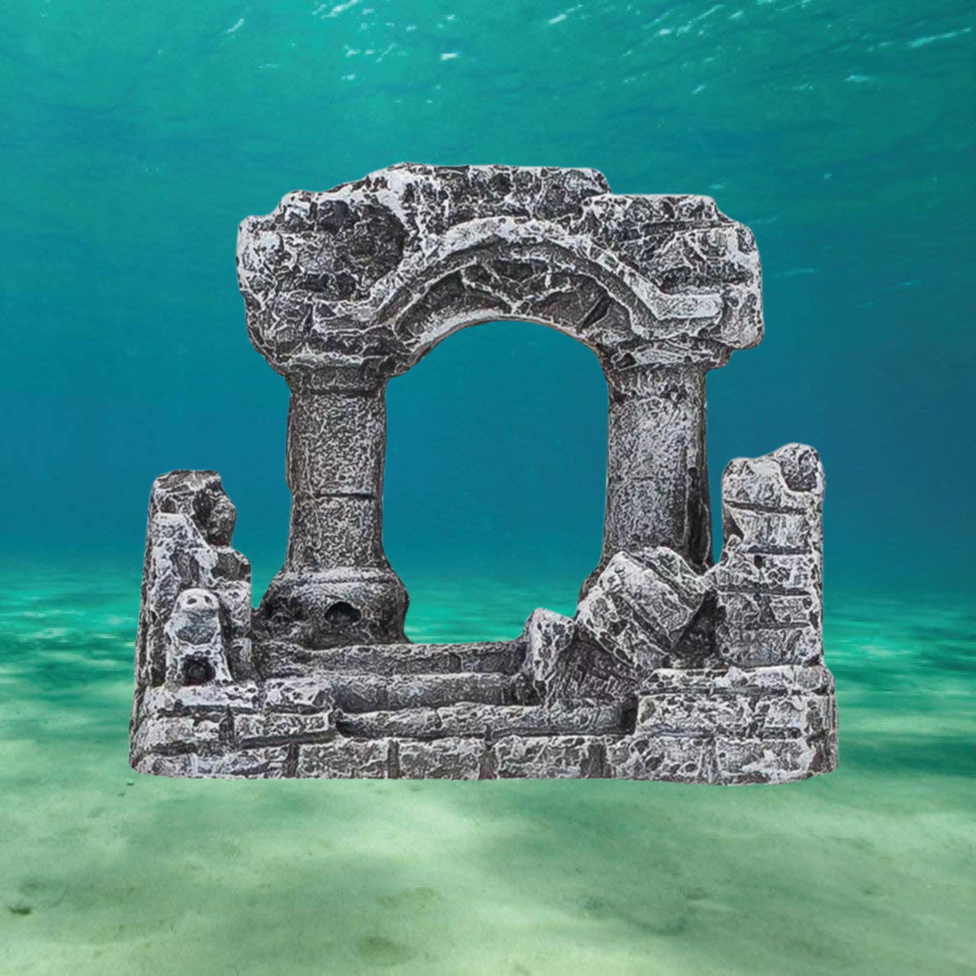Fish Tank Temple Pillars Creative Landscaping Decoration, Fish Tank ...