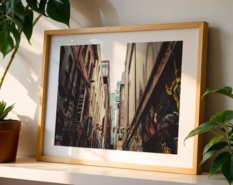 The Laneways of Melbourne | Melbourne Print | Original Art Print, Urban Wall Art, Travel Photography