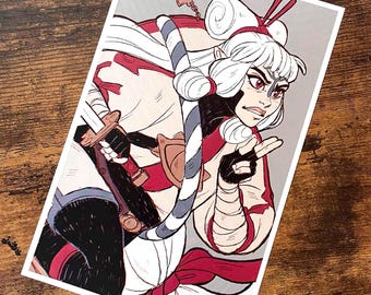 ZELDA - Impa Age of Calamity Print (5.5in x 8.5in)