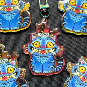 KPOP DEMON HUNTERS - Rainbow Acrylic Derpy Tiger & Sussie Charm