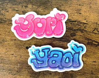 YAOI & YURI - Star Holo Vinyl Stickers