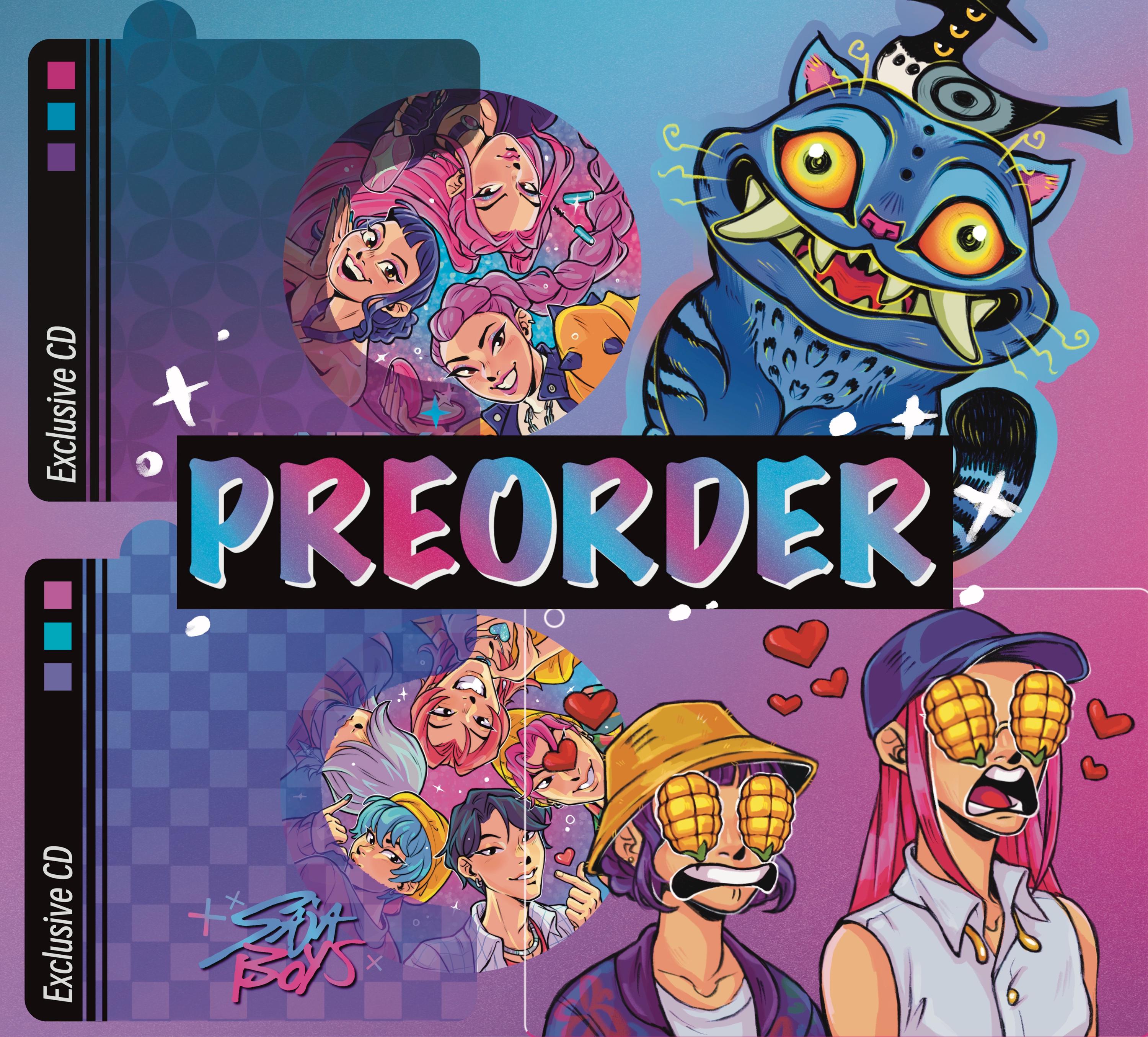 PREORDER- KPop Demon Hunters Charm, Sticker and Card Set ( july 20th )