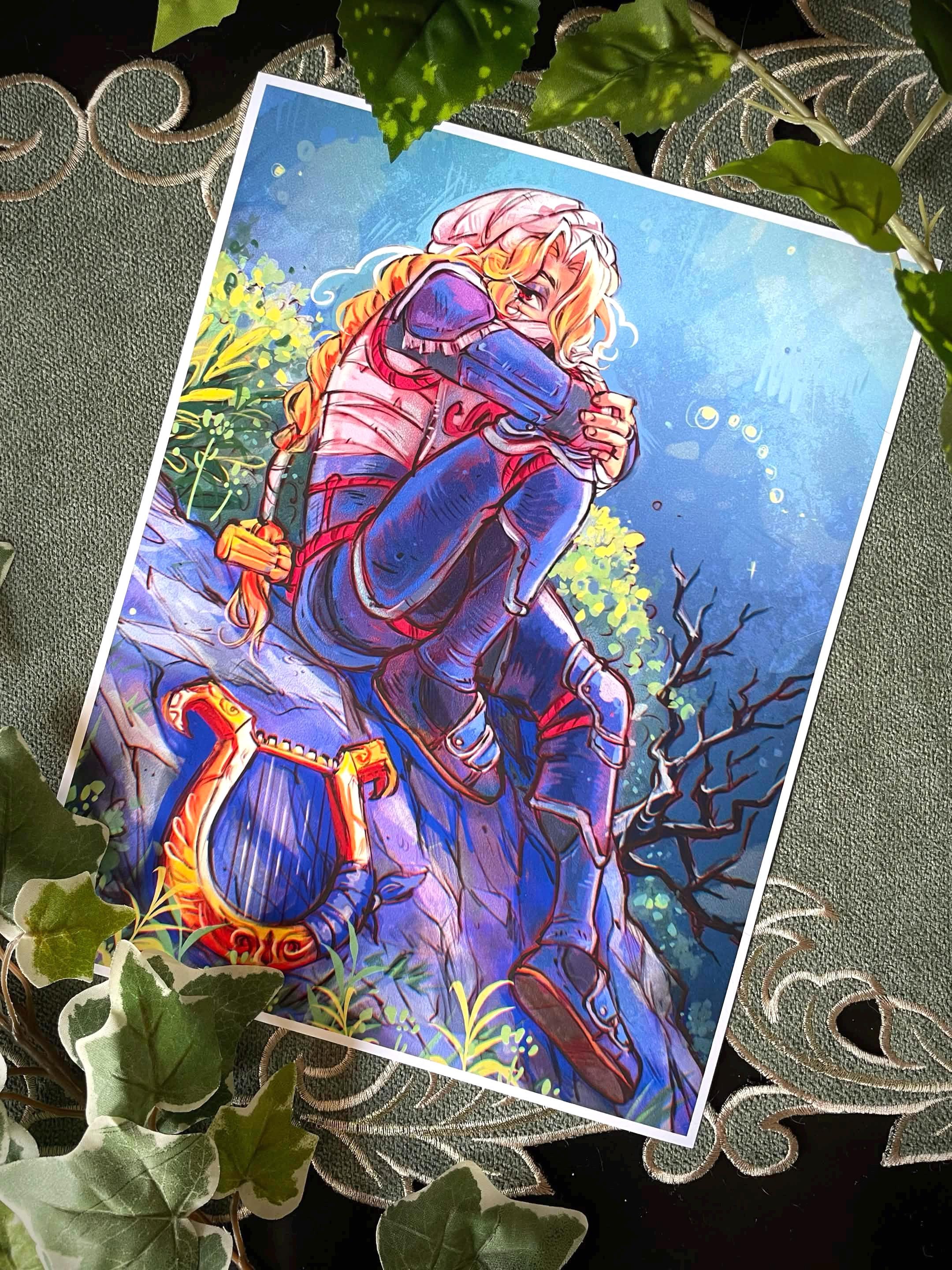 ZELDA - OOT Sheik (8in x 10in)