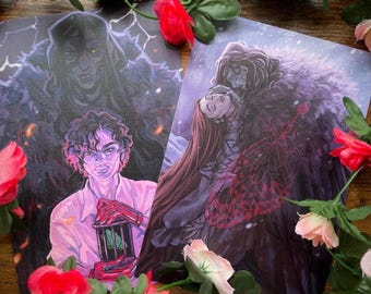 FRANKENSTEIN - Pearlescent & Linen Prints ( 8.25in x 5.8in )