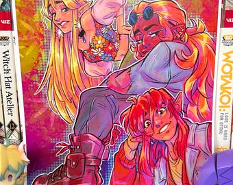 ZELDA AU - Triforce Trio Print (8.5in x 11in)