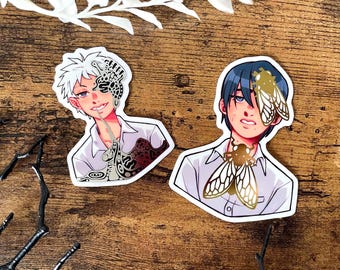 TSHD - Yoshiki & Hikaru Silver Foil Stickers