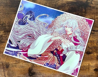 INUYASHA - Sesshomaru Print (8.5in x 11in)