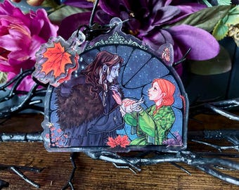 FRANKENSTEIN - The Creature & Elizabeth Window Keychain