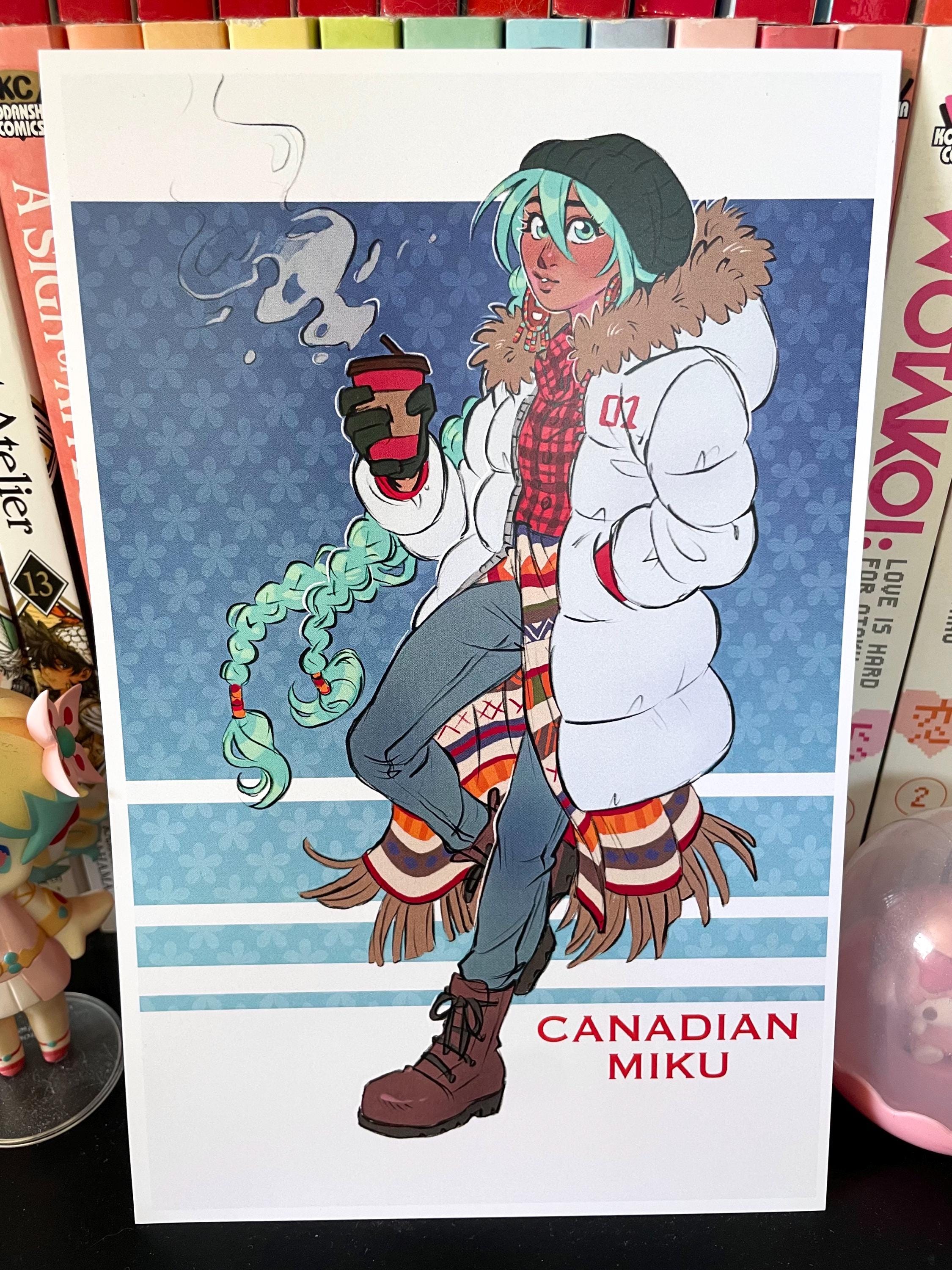 MIKU - Canadian Miku Print (5.5in x 8.5in)