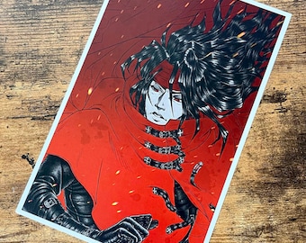 FINAL FANTASY VII - Vincent Valentine Print (5.5in x 8.5in)