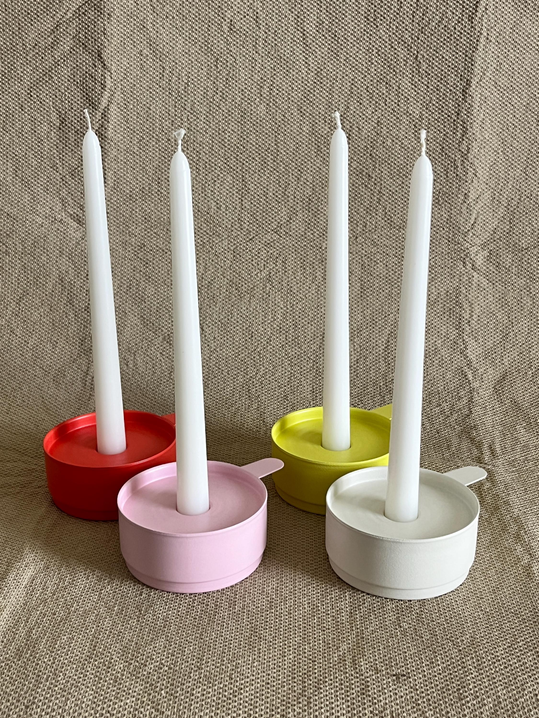 1999 IKEA VÄLKÄND Stackable Colorful Candle Holders, Set of 4 - Etsy