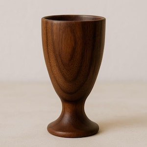 Set of 2 Wooden Wine Goblet