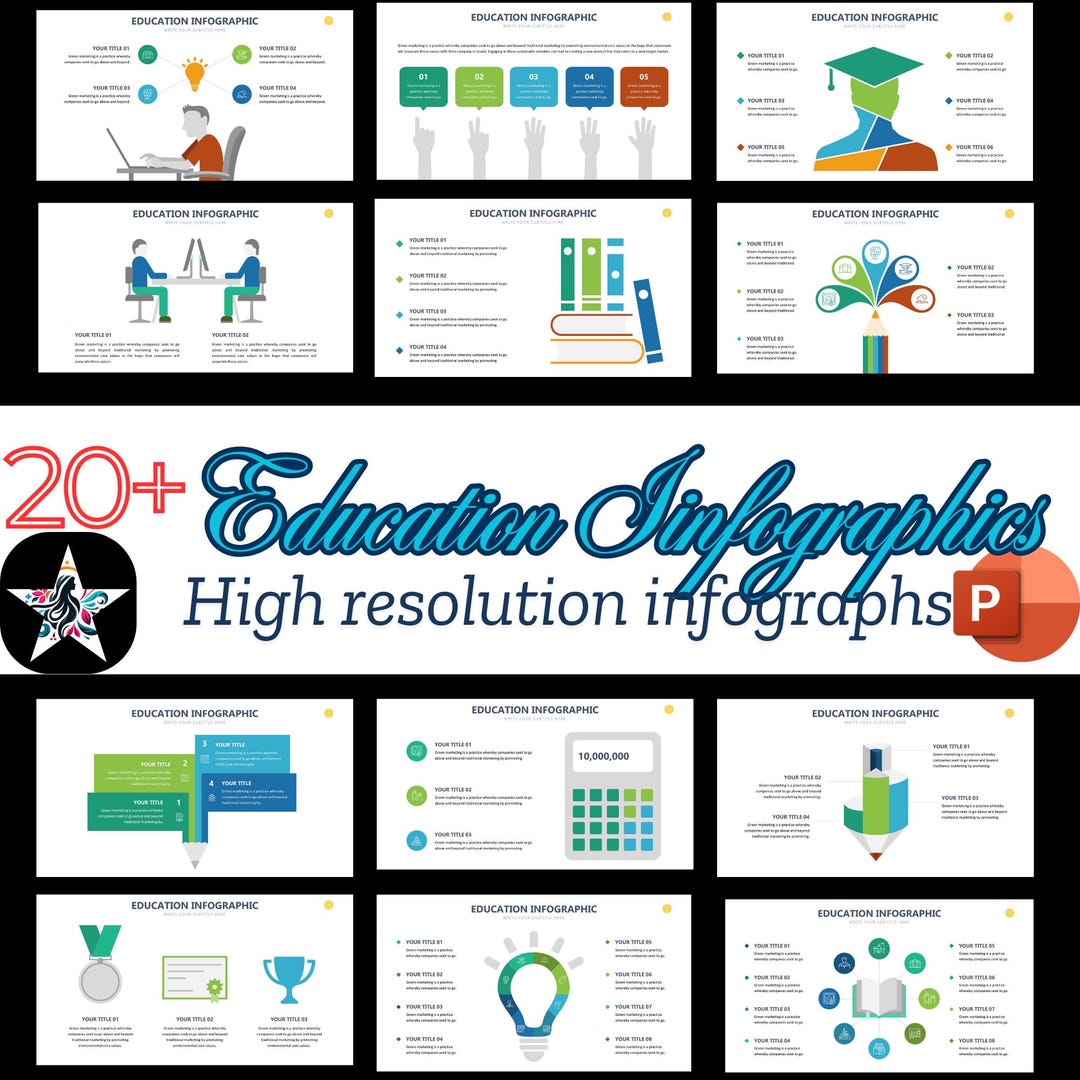 Education Infographic Bundle | High-resolution PPT | Editable ...