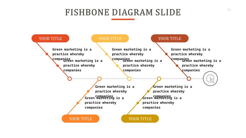 Small Line Fishbone Fishbone Diagram Infographic Templates | 50+ Editable Slides ...