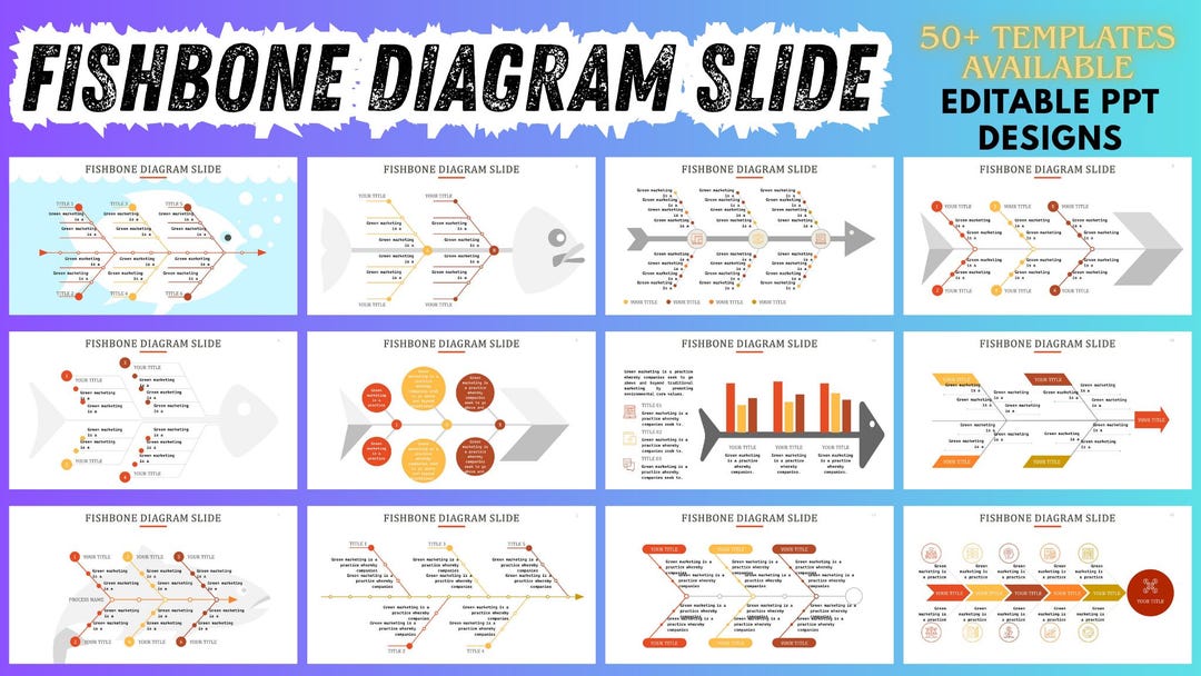 Fishbone Diagram Infographic Templates | 50+ Editable Slides ...
