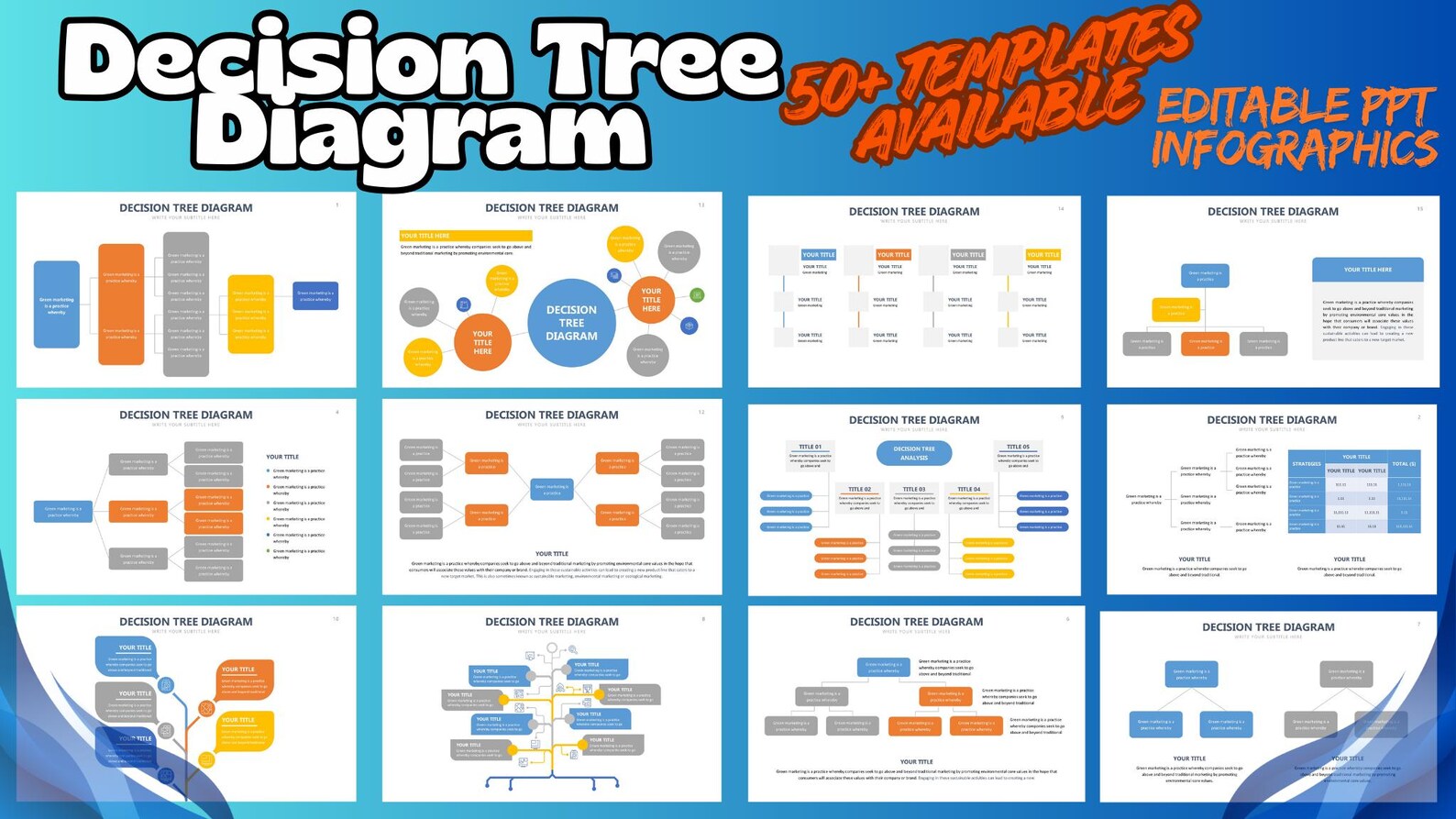 Decision Tree Diagram Infographic Templates | 50+ Editable Slides ...