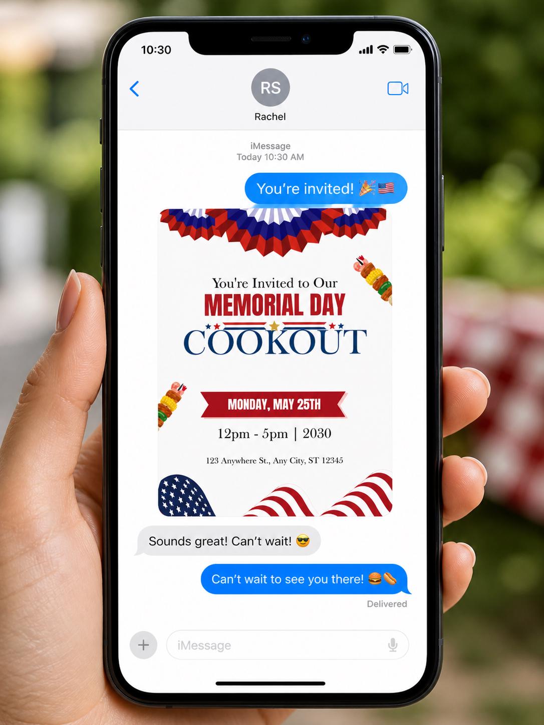 Memorial Day Cookout Invitation Template Canva Editable, BBQ Party ...