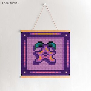 Stardew Valley Stardrop Frame Tapestry Virkmönster, Virkning, Virkning