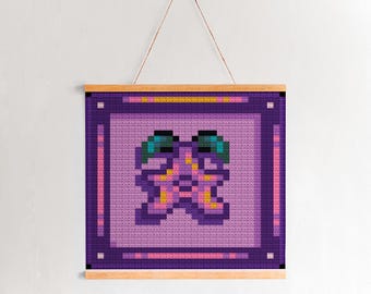 Stardew Valley Stardrop Frame Tapestry Crochet Pattern, Blanket crochet, Pixel
