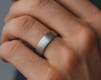 Men’s Titanium Ring | Minimalist Modern Band | Lightweight Durable Ring Gift for Him.