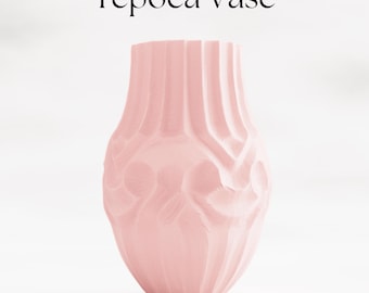 Tepoca Vase STL, 3D Print Model for Vase Mode, Best Selling Items 3D Print, Vase 3D Print File, Spiral Vase