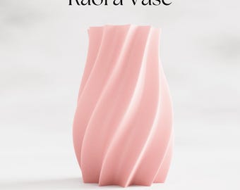 Raora vas STL, 3D-utskriftsmodell för vasläge, bästsäljande artiklar 3D-utskrift, vas 3D-utskriftsfil, spiralvas