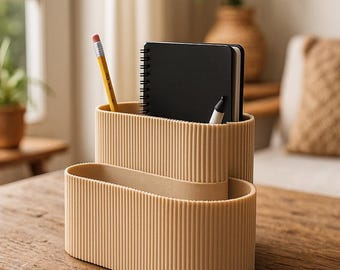 Organizador de mesa – Arquivos de impressão 3D STL, porta-canetas, organizador, decoração minimalista STL, conjunto de organizador de mesa, DESKOZA