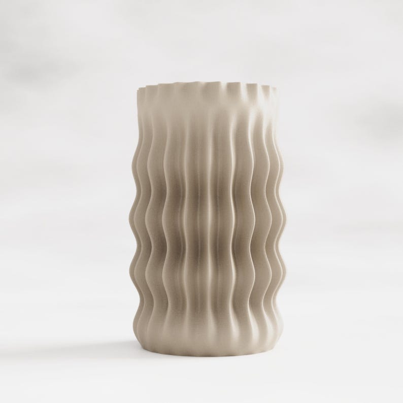 Zaya vas STL, 3D-utskriftsmodell för vasläge, bästsäljande artiklar 3D-utskrift, vas 3D-utskriftsfil, spiralvas bild 2