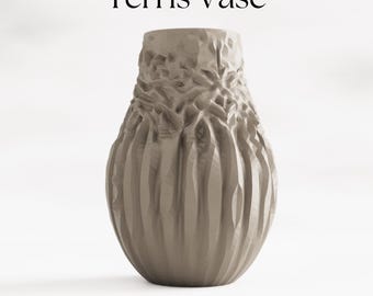 Terris Vase STL, 3D Print Model for Vase Mode, Best Selling Items 3D Print, Vase 3D Print File, Spiral Vase