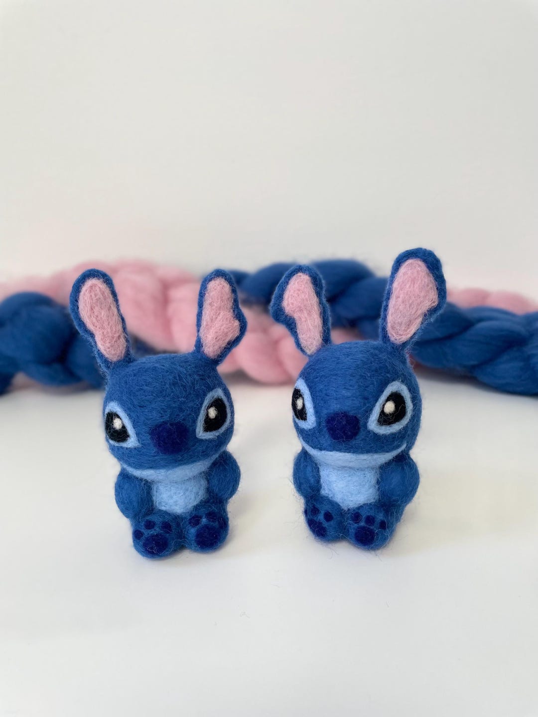 Needle Felted Stitch - Blue Alien Cutie - Etsy