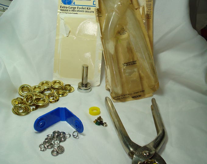 Vintage DRITZ Gripper Plier Kit for Snaps and Eyelets and Extra Large