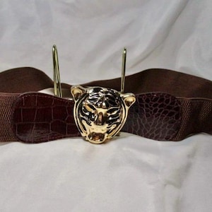 Vintage Gold Tiger Belt - Etsy display picture 1