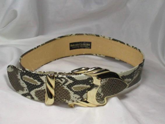 VTG 80\'S SALENA\'S SNAKE WIDE BELT UNIQUE GORGEOUS ,90s Vintage Salena main image 2