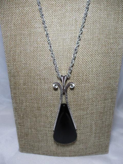 Collier Black Drop Avon Vintage En Cuivre - Neuf Avec étiquettes - Bijou Rétro Années 70/80