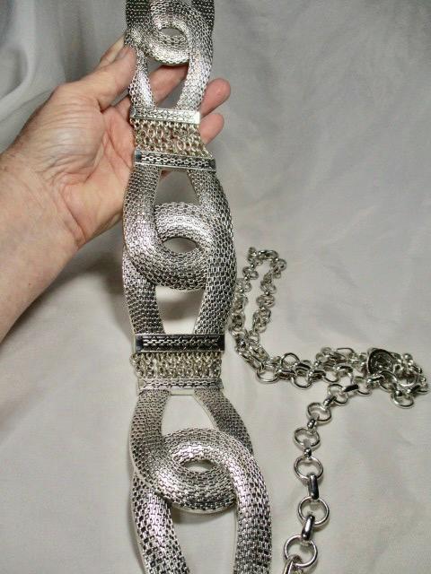 CHICO WOMEN SILVER METAL RINGS CHAIL LINK BELT Chico main image 2