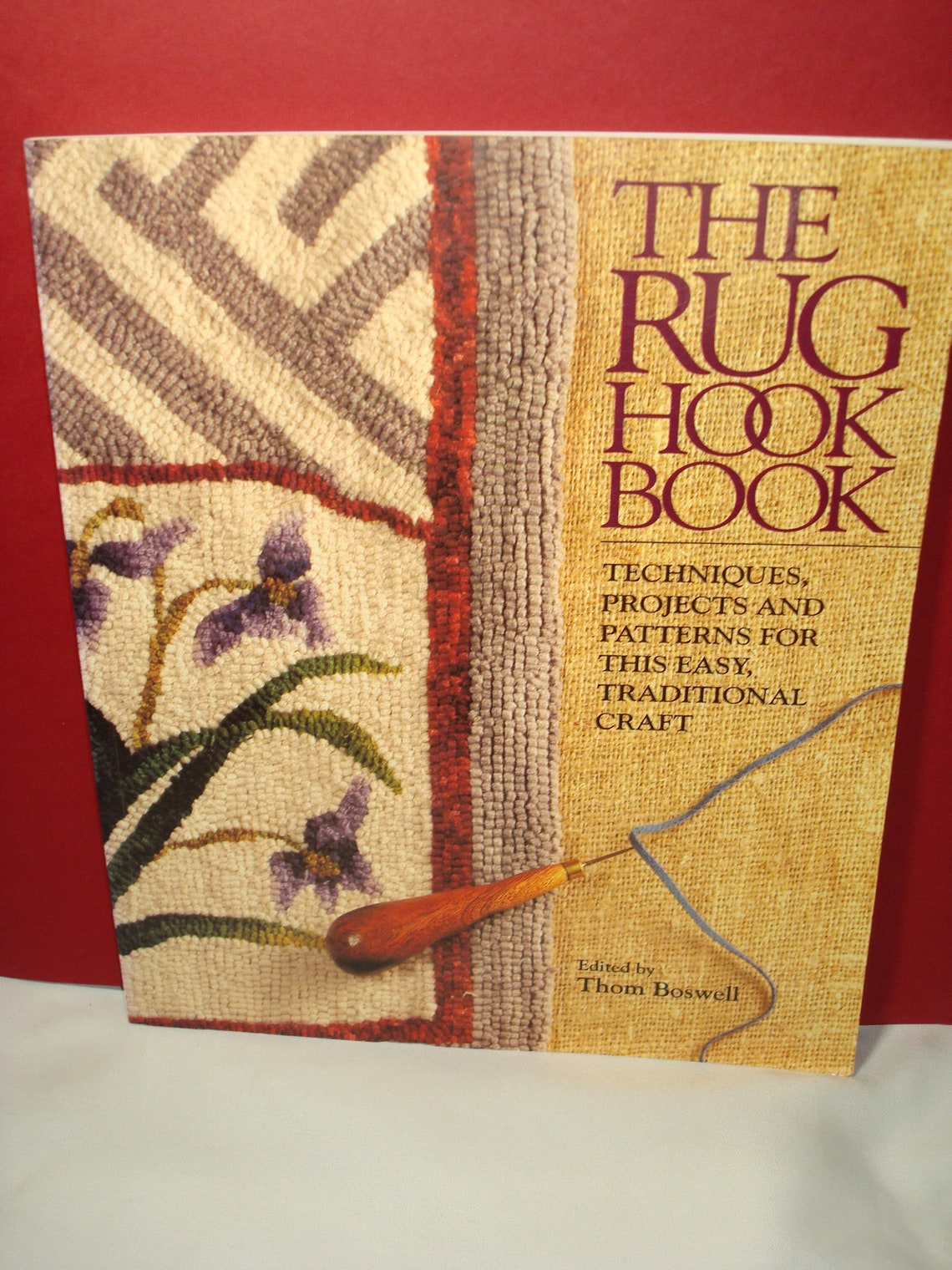 1994 THE RUG BOOK by Thom Boswell Rug Hook Patters and Info. Etsy