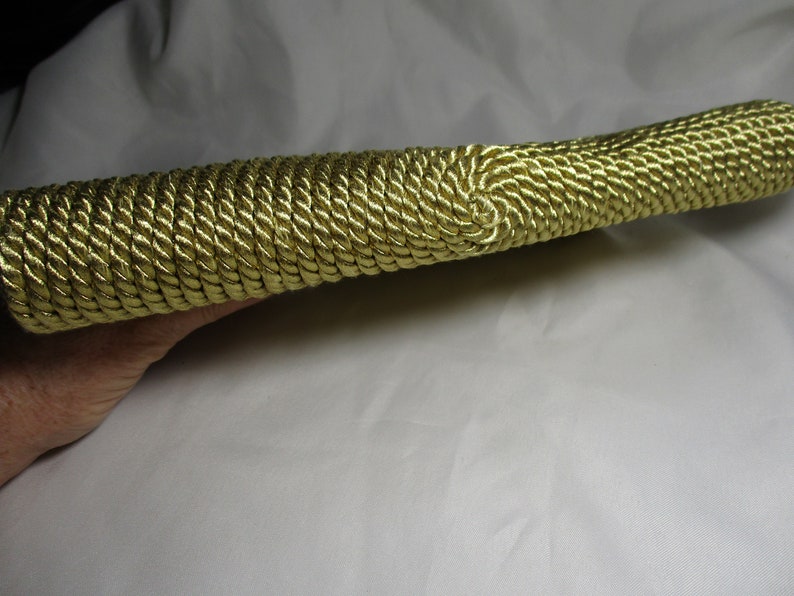 1996 Gold Coiled Rope Clutch and Shoulder Bag.